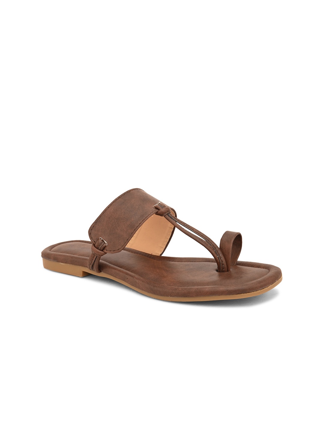 

Apratim One Toe Flats, Brown