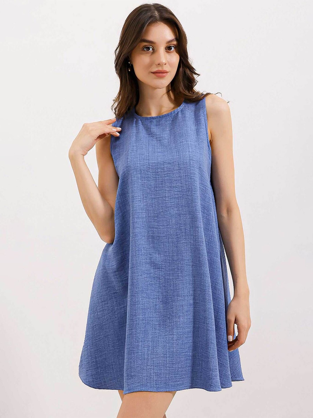 

BIGDART A-Line Dress, Blue