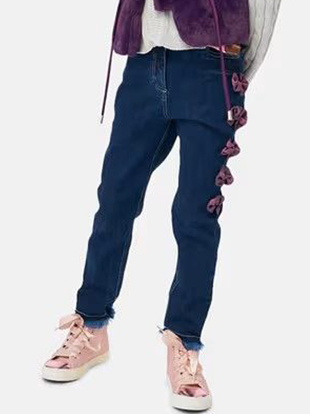

One Friday Girls Comfort Mid Rise Clean Look Jeans, Blue