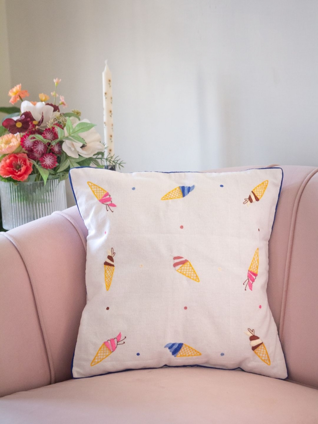 

BandBox White & Yellow Abstract Square Cushion Covers