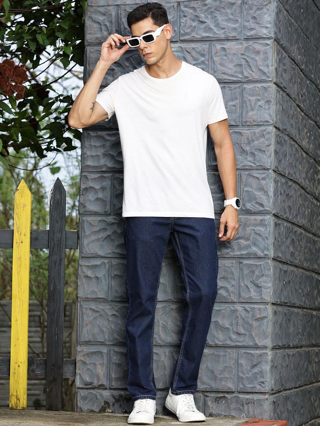 

Mast & Harbour Men Smart Stretchable Jeans, Blue