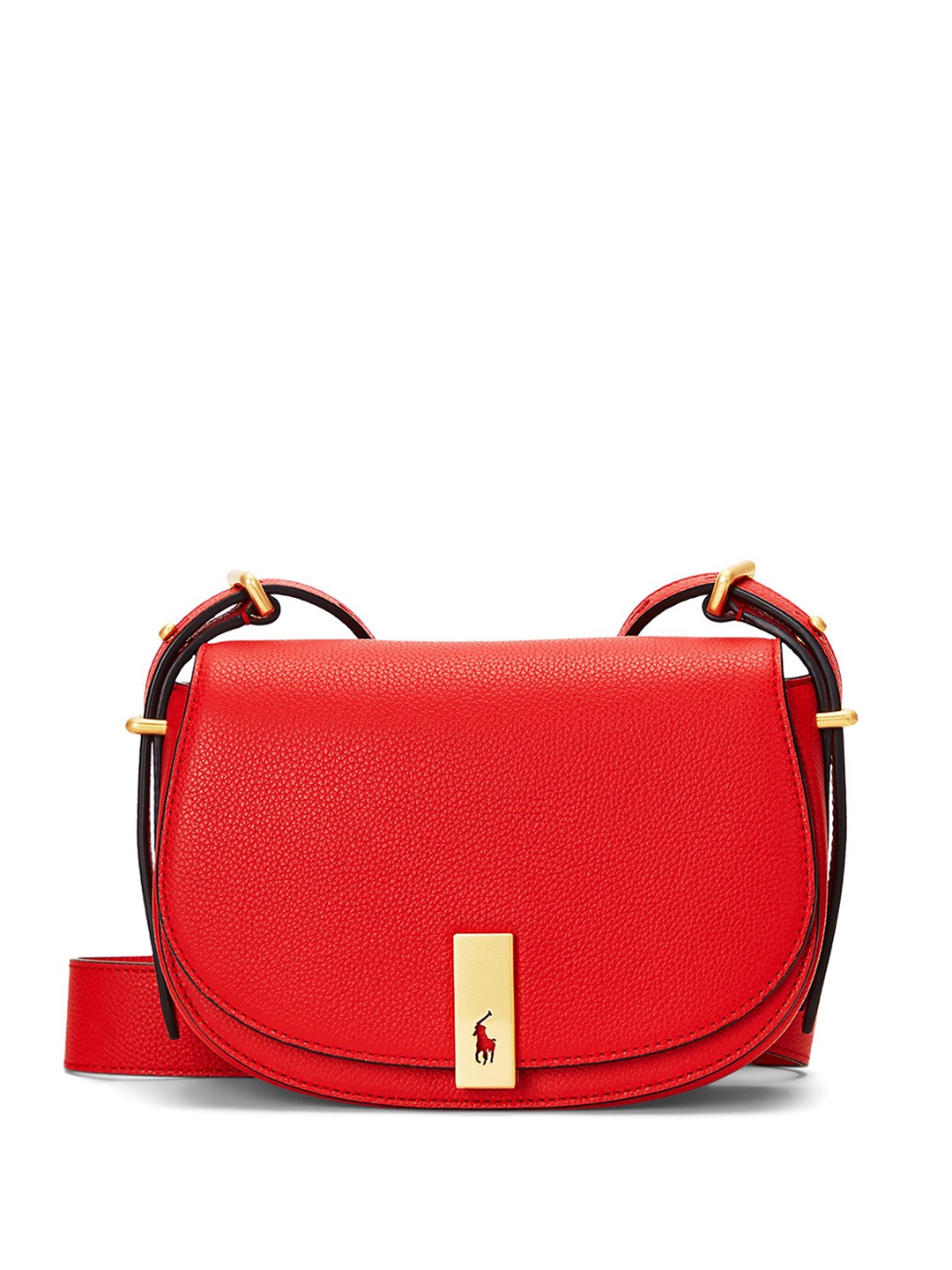 

Polo Ralph Lauren Structured Leather Sling Bag, Red