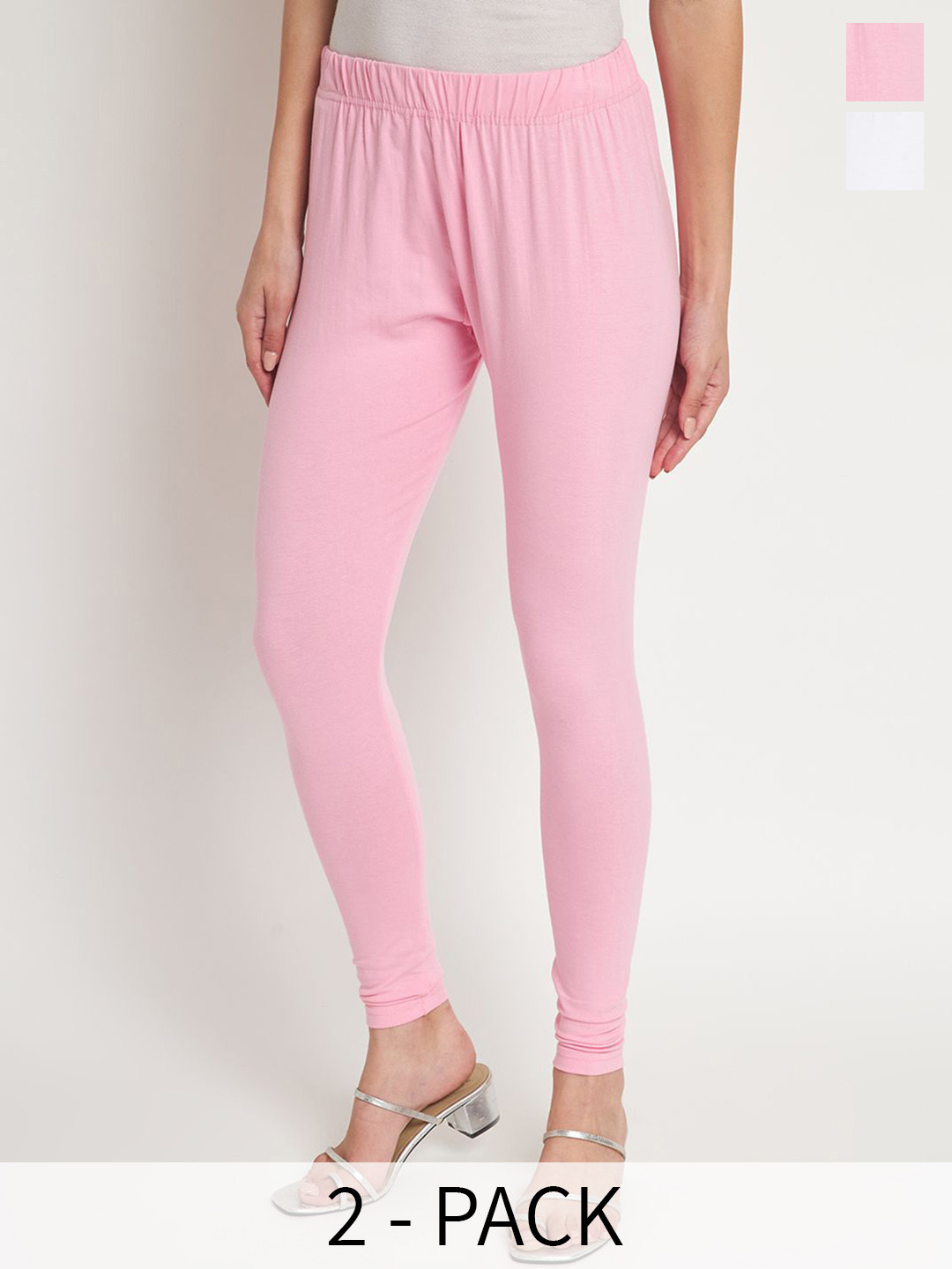 

SELETA Pack Of 2 Assorted Ankle Length Leggings