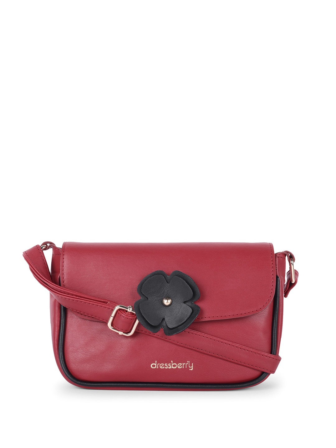 

DressBerry Maroon Structured Sling Bag