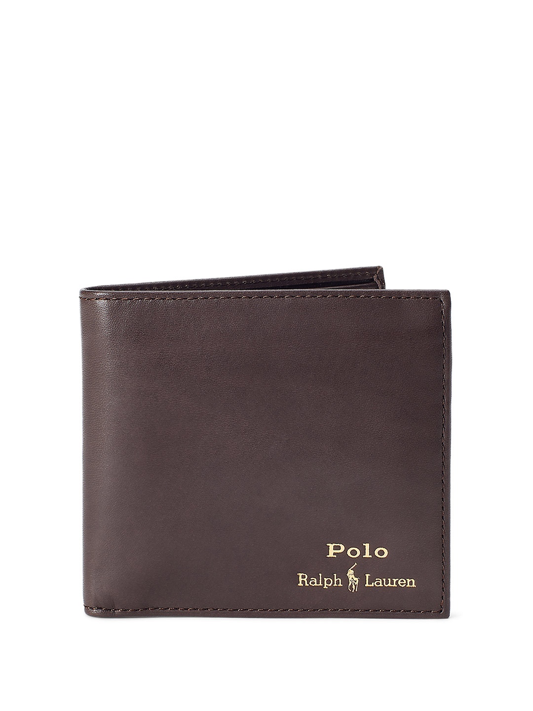 

Polo Ralph Lauren Men Leather Two Fold Wallet, Brown