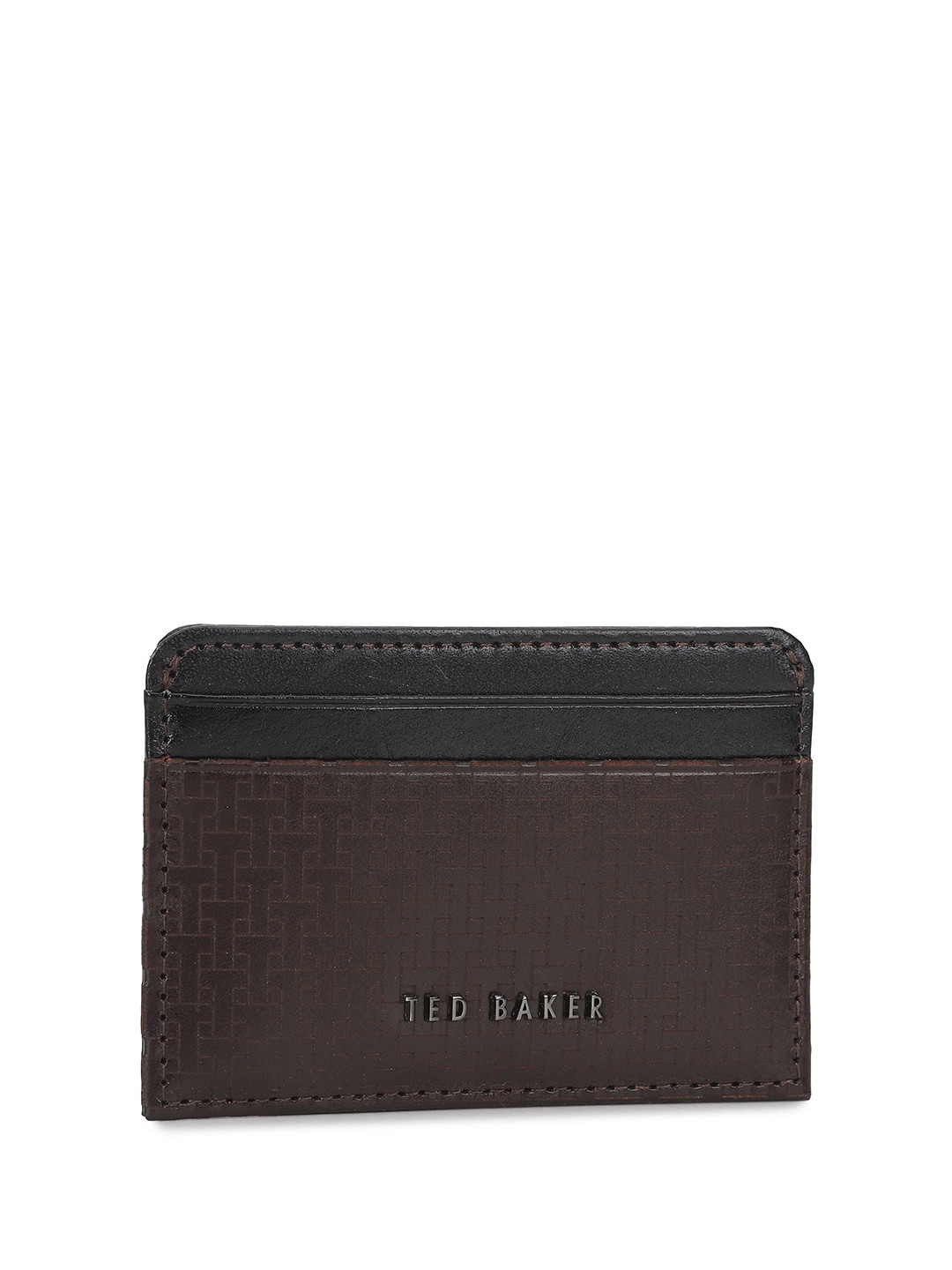 

Ted Baker Men Leather Two Fold Wallet, Black