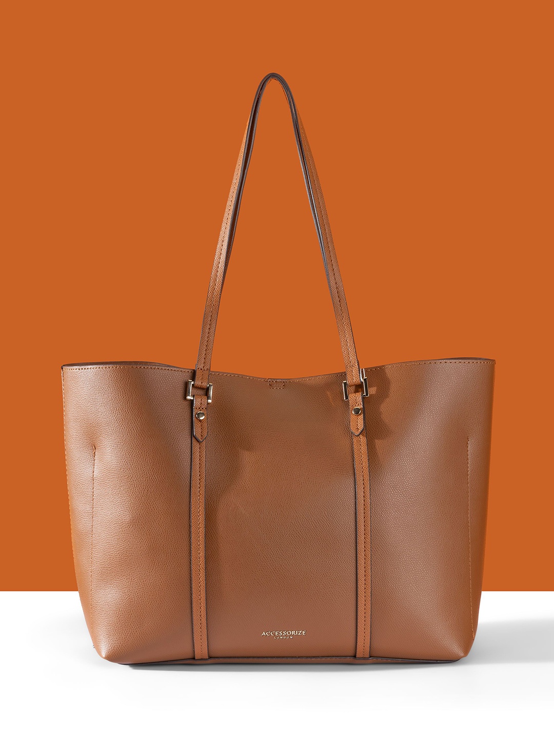 

Accessorize Oversized Structured Shoulder Bag, Tan