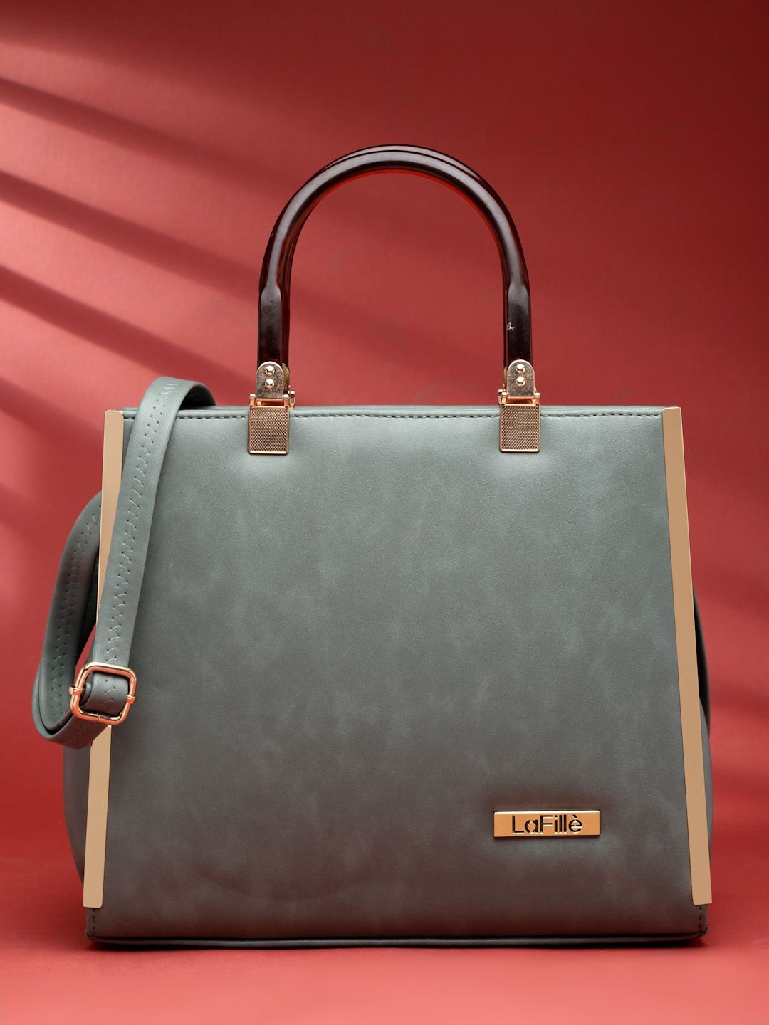 

LaFille Structured Handheld Bag, Sea green