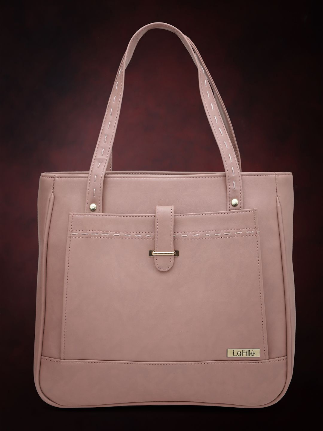 

LaFille Structured Handheld Bag, Pink