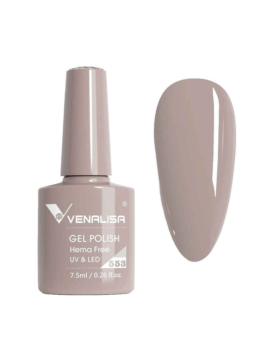 

VENALISA Upgraded Formula Hema Free UV & LED Gel Nail Polish 7.5ml - Shade 553, Nude