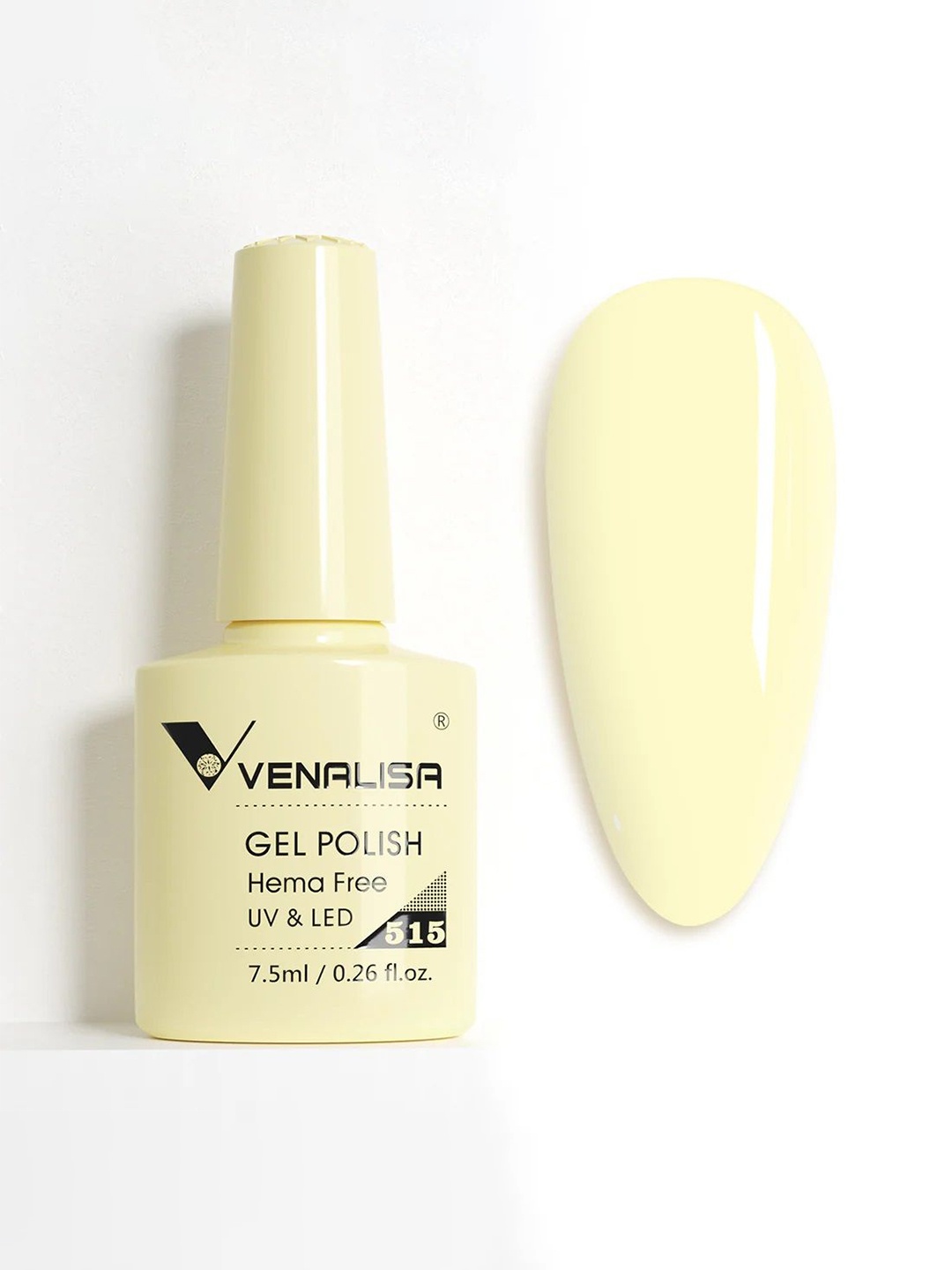 

VENALISA Upgraded Formula Hema Free Soak-Off UV & LED Gel Nail Polish 7.5 ml - VIP5-515, Yellow