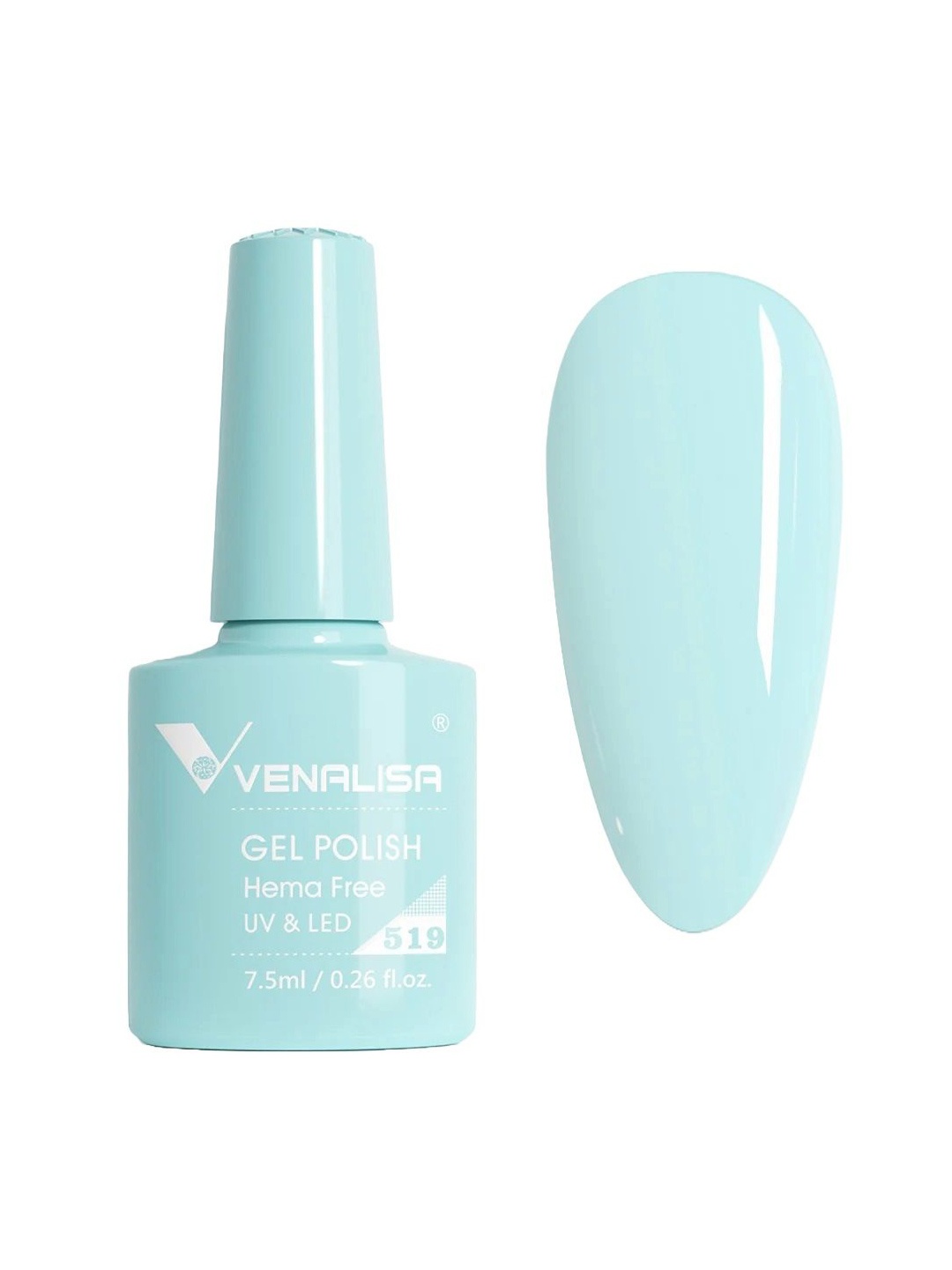 

VENALISA Upgraded Formula Hema Free UV & LED Gel Nail Polish 7.5ml - Shade 519, Blue