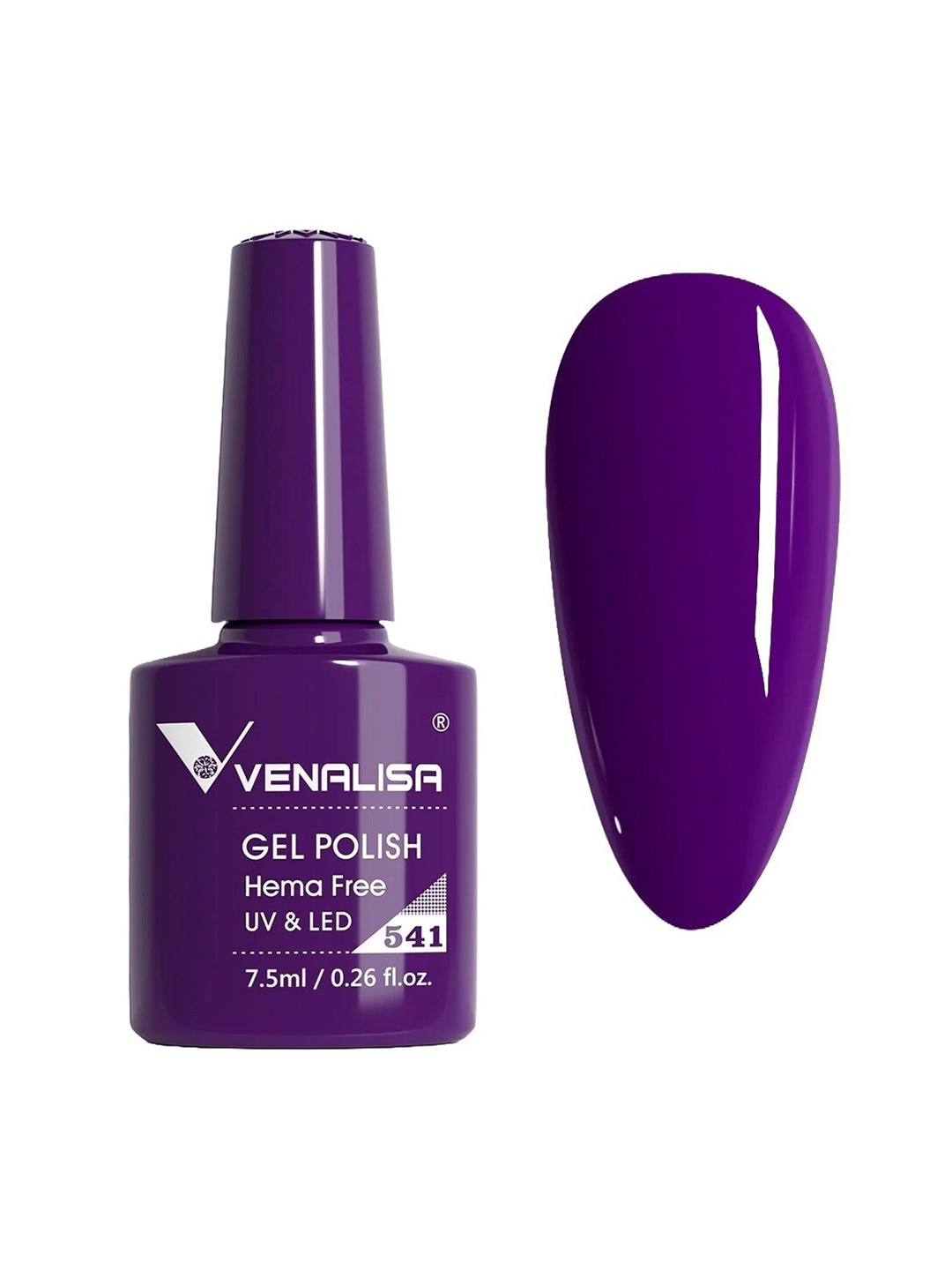 

VENALISA Upgraded Formula Hema Free Soak-Off UV & LED Gel Nail Polish 7.5 ml - VIP5-541, Purple