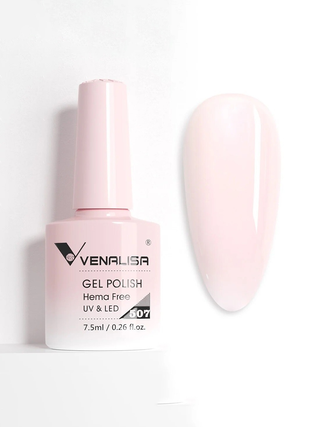 

VENALISA Upgraded Formula Hema Free Soak-Off UV & LED Gel Nail Polish 7.5 ml - VIP5 507, Nude