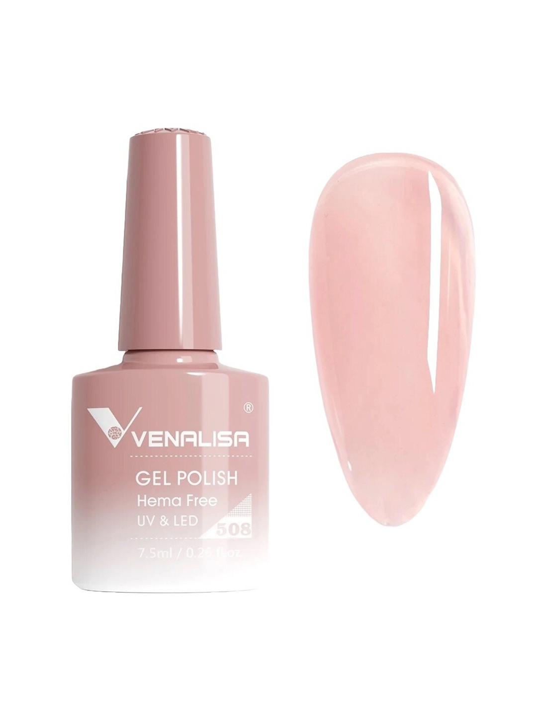 

VENALISA Upgraded Formula Hema Free UV & LED Gel Nail Polish 7.5ml - Shade 508, Nude