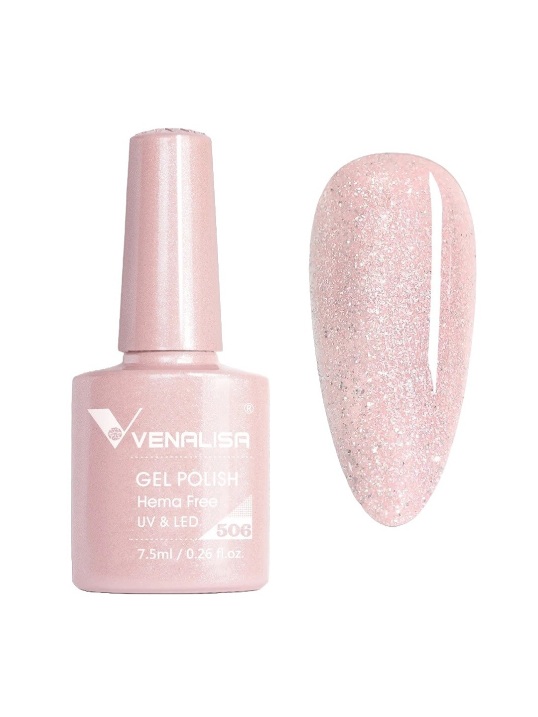 

VENALISA Upgraded Formula Hema Free UV & LED Gel Nail Polish 7.5ml - Shade 506, Pink