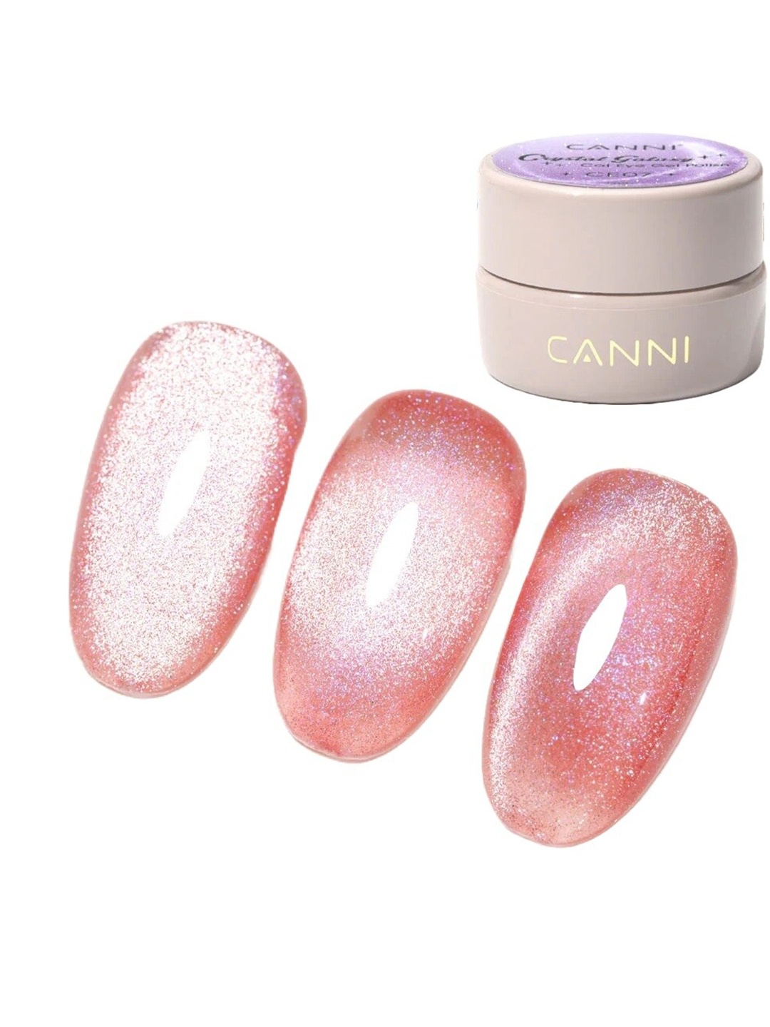 

CANNI Crystal Galaxy Cat Eye Gel Nail Polish - 5ml - Shade CE16, Pink