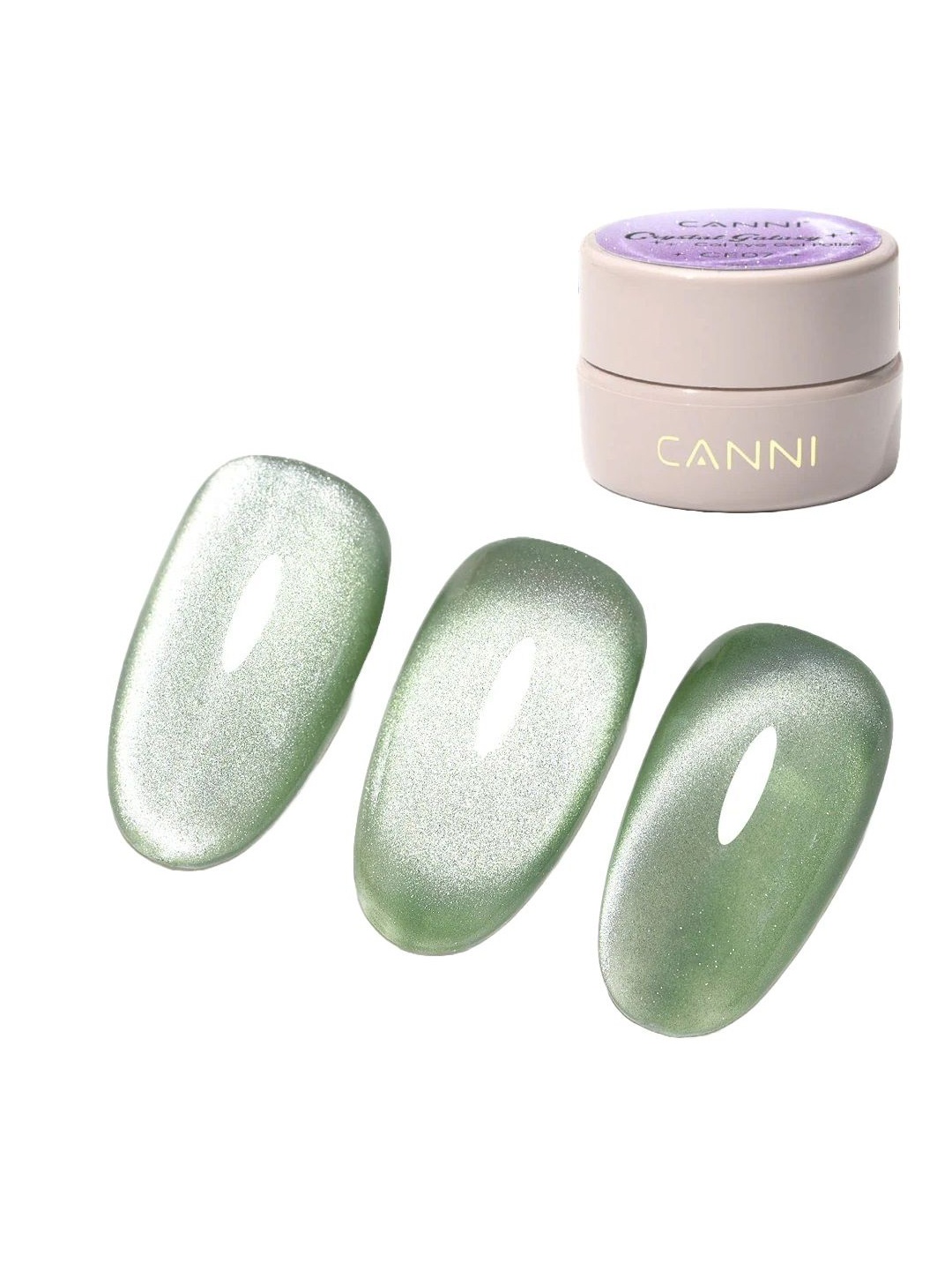 

CANNI Crystal Galaxy Cat Eye Long Wearing Gel Nail Polish 5 ml - Shade CE02, Green