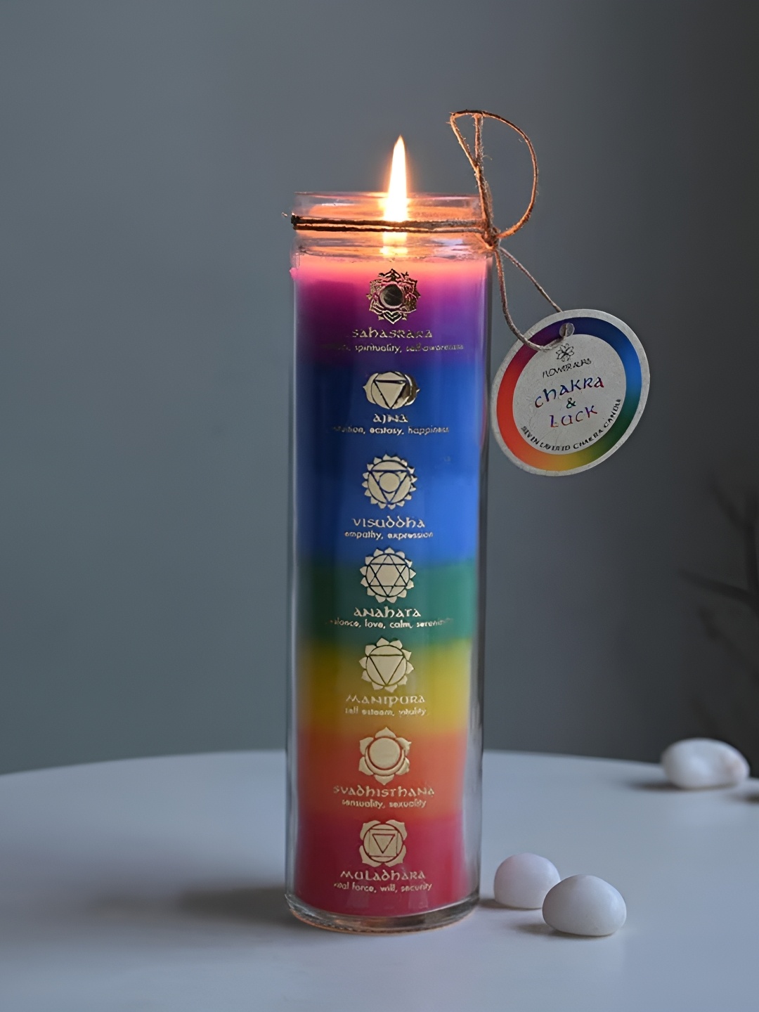 

Floweraura Blue & Pink Jar Candle
