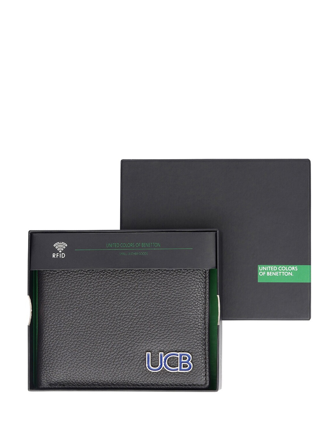 

United Colors of Benetton Men Leather Two Fold Wallet, Brown