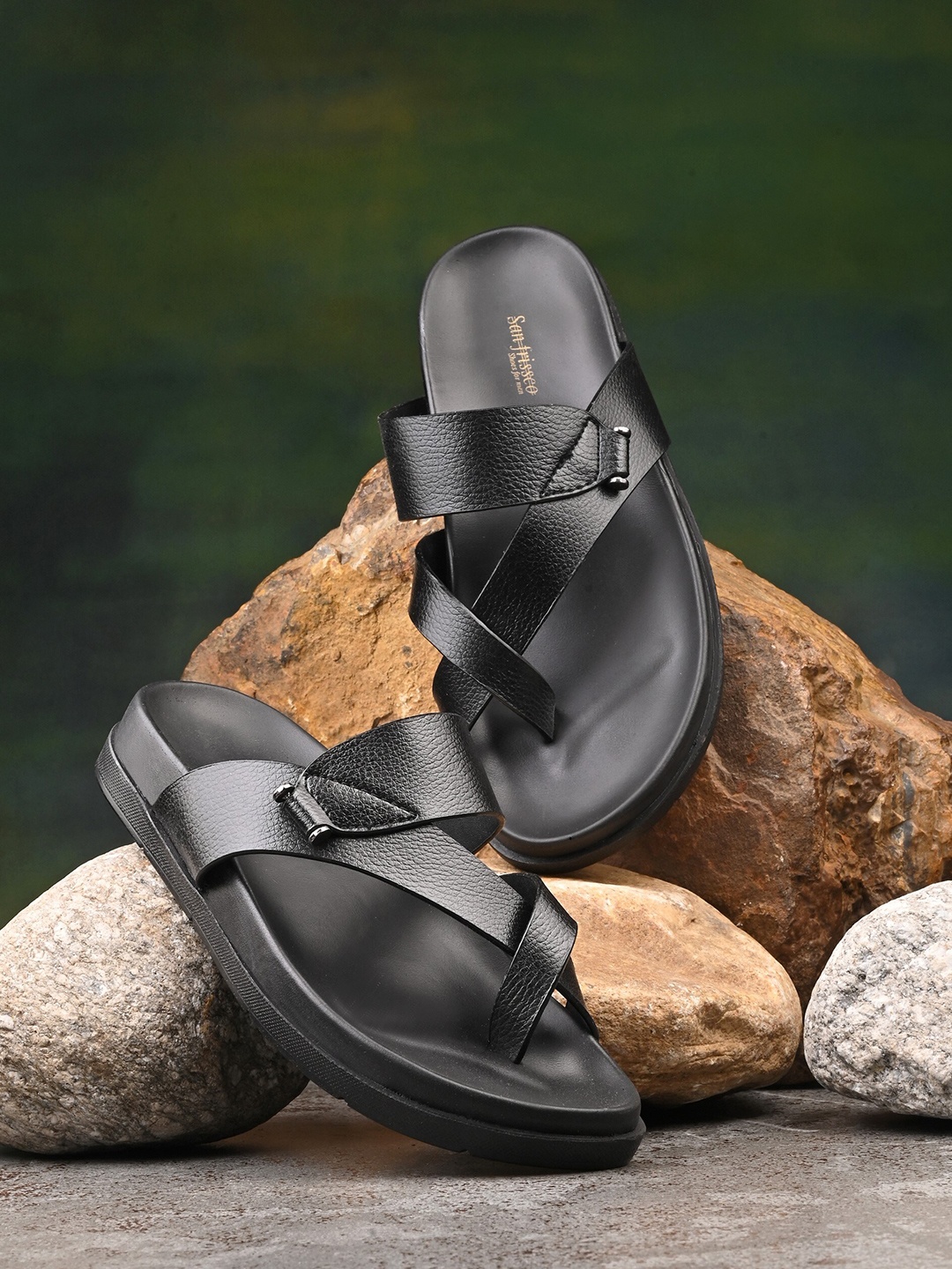 

San Frissco Men Comfort Sandals, Black