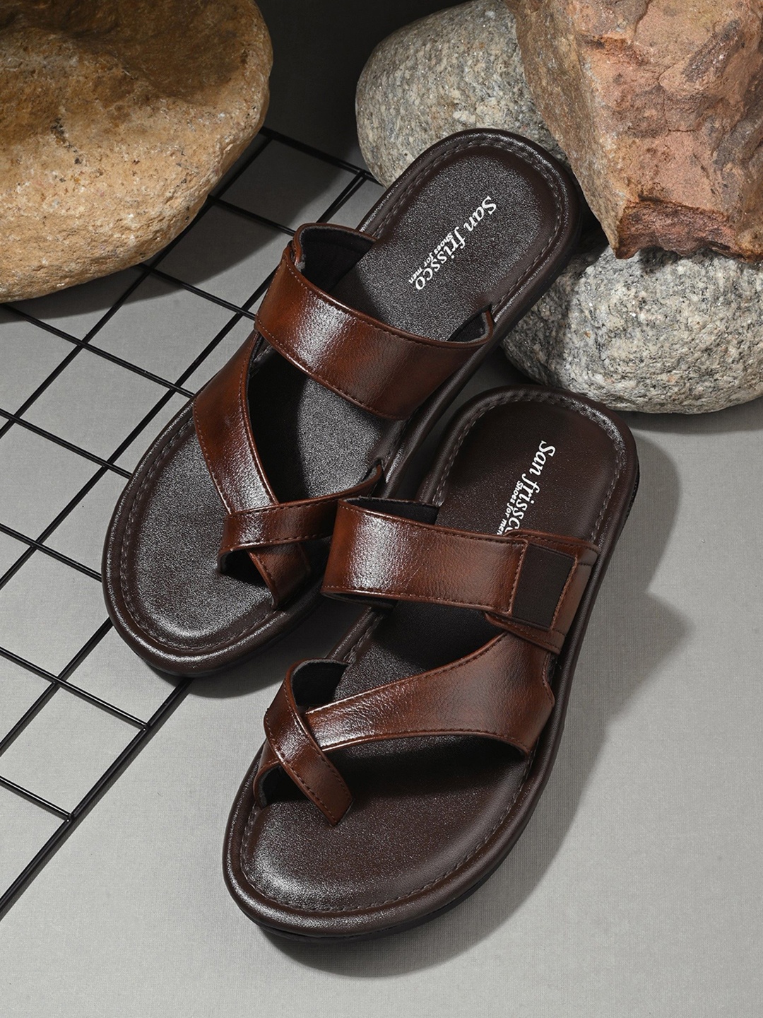 

San Frissco Men Comfort Sandals, Brown