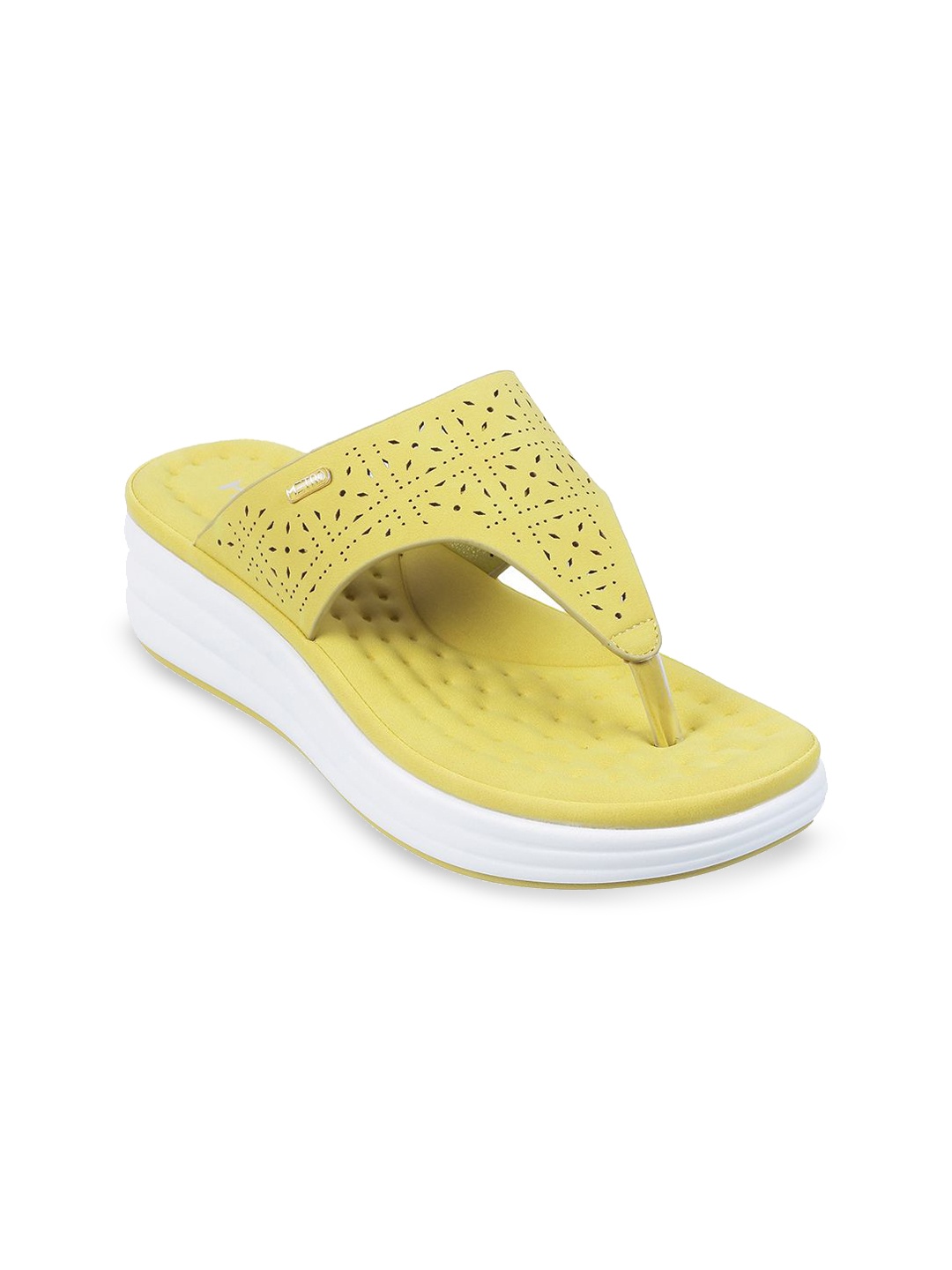

Metro Textured Open Toe Wedge Heels, Yellow