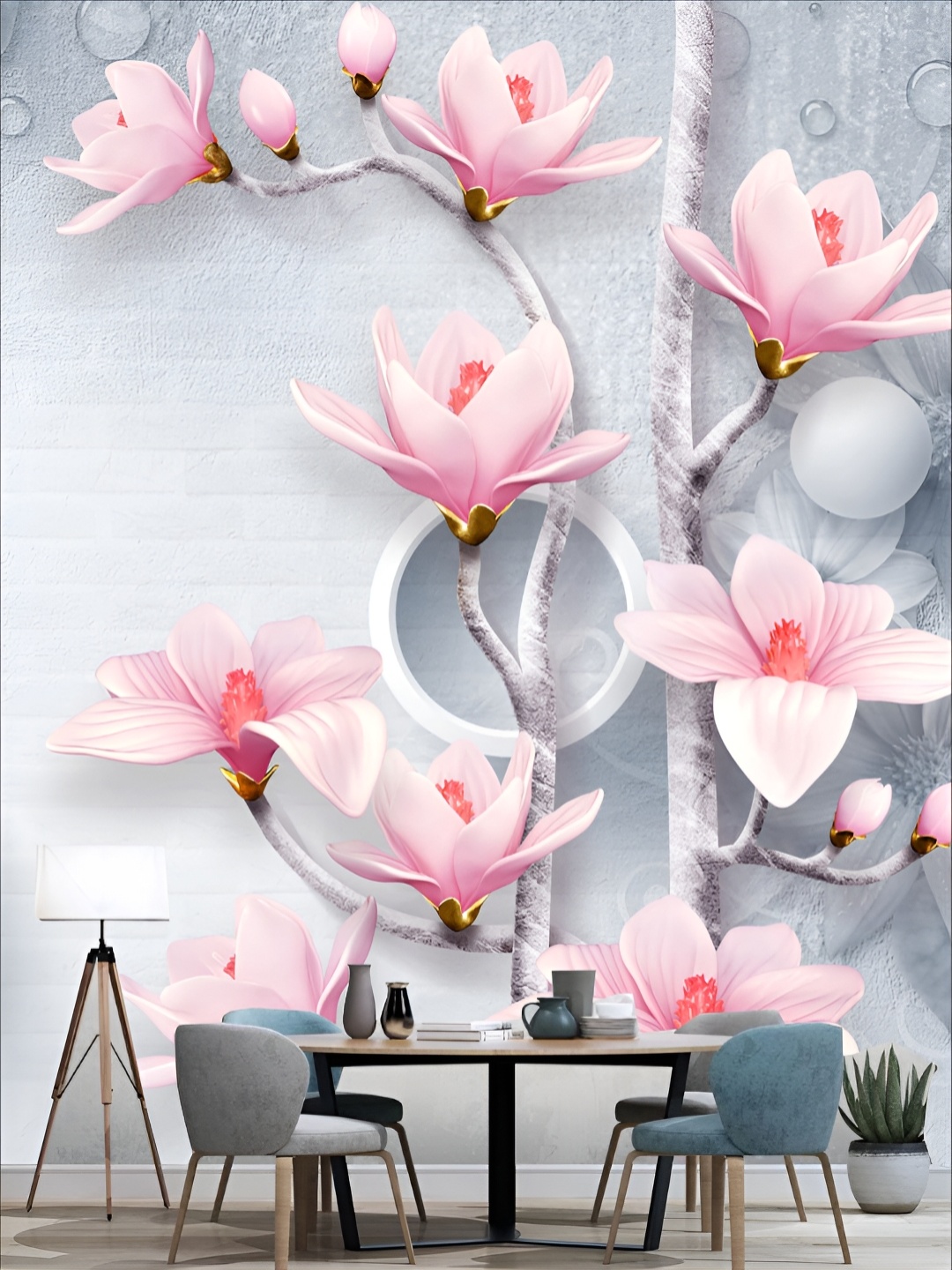 

KSHIRSA White Printed Self-Adhesive Wall Sticker