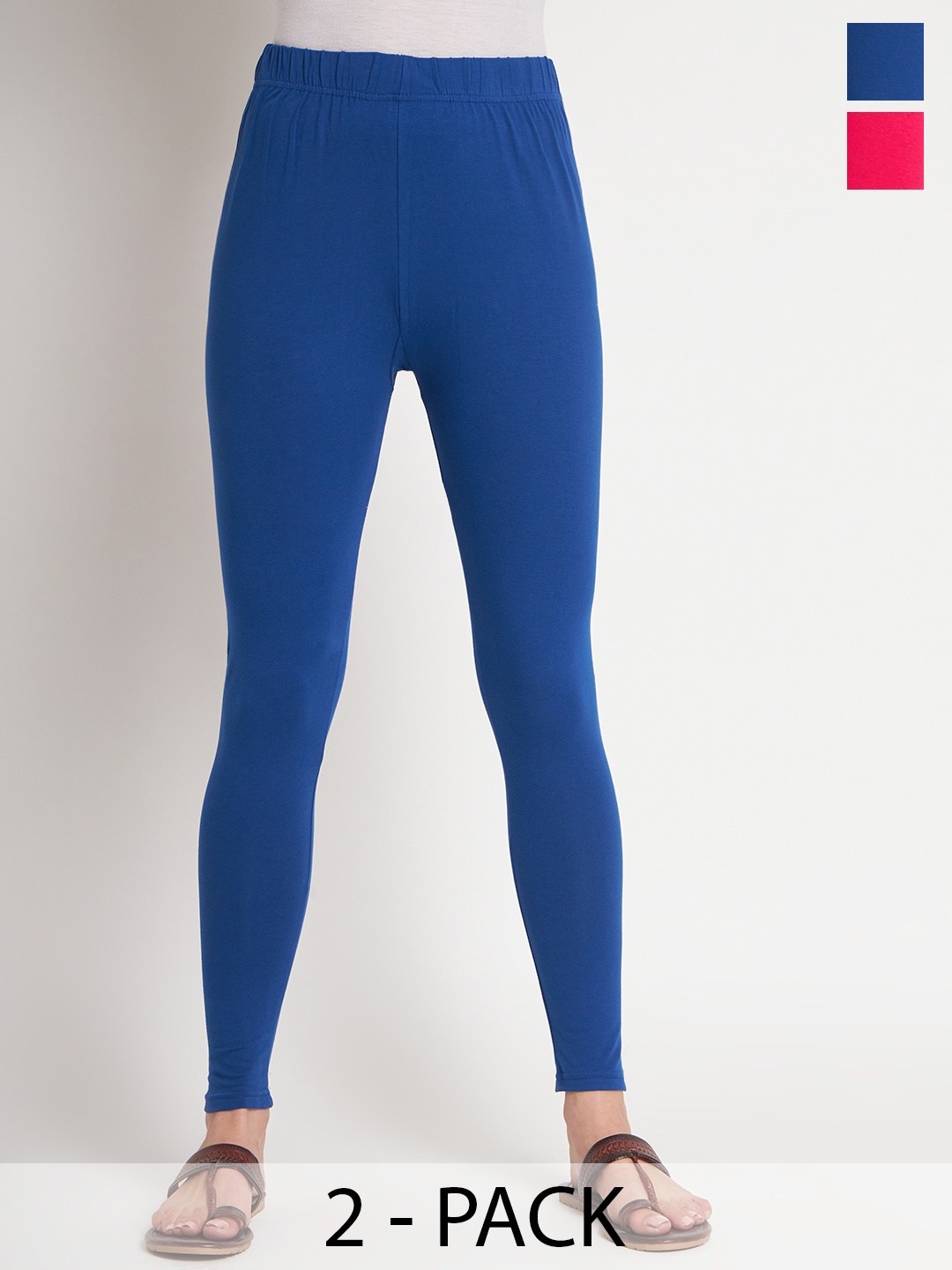 

SELETA Pack Of 2 Assorted Ankle Length Leggings