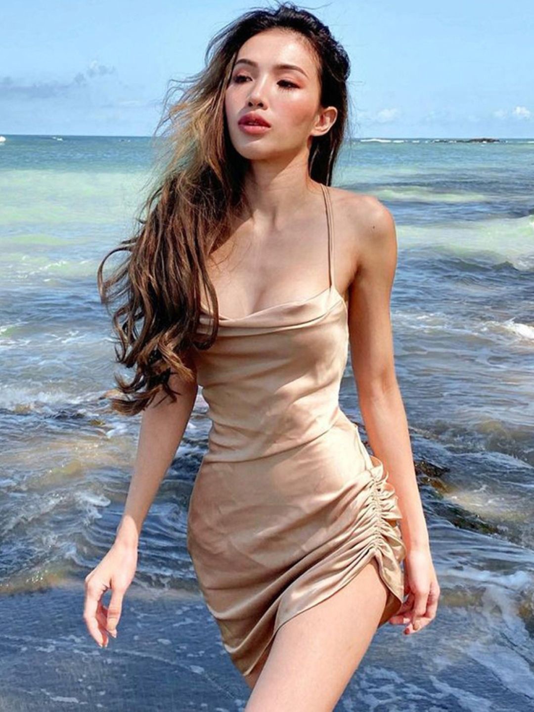 

StyleCast Women Bodycon Dress, Beige