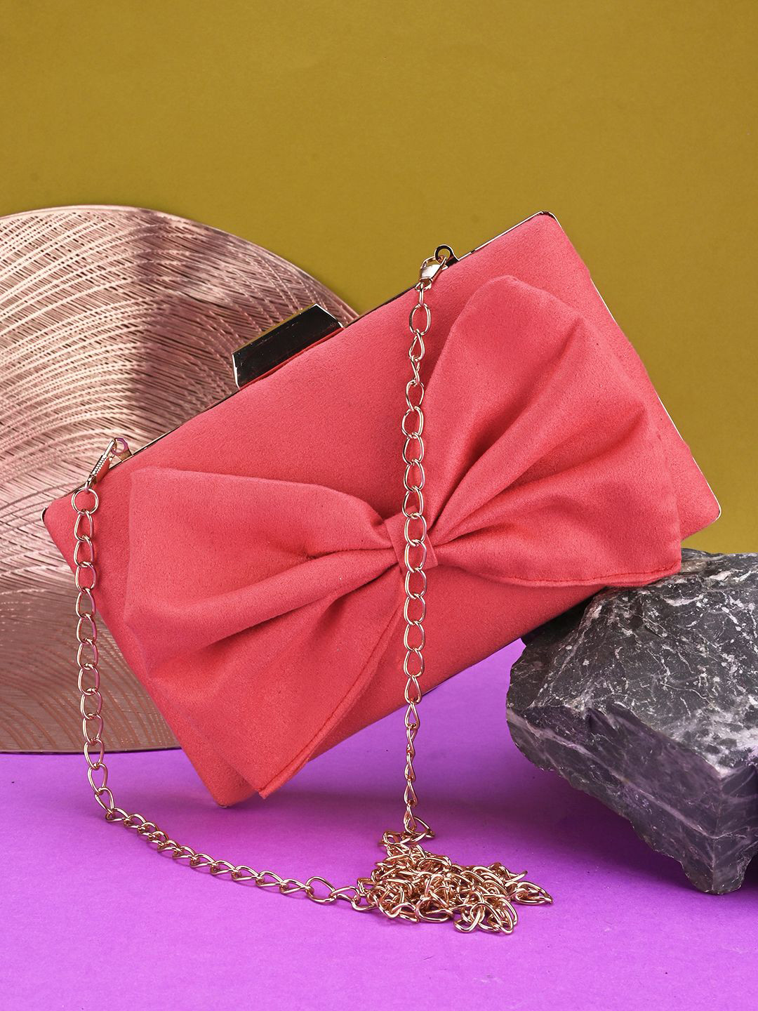 

DressBerry Box Clutch, Pink