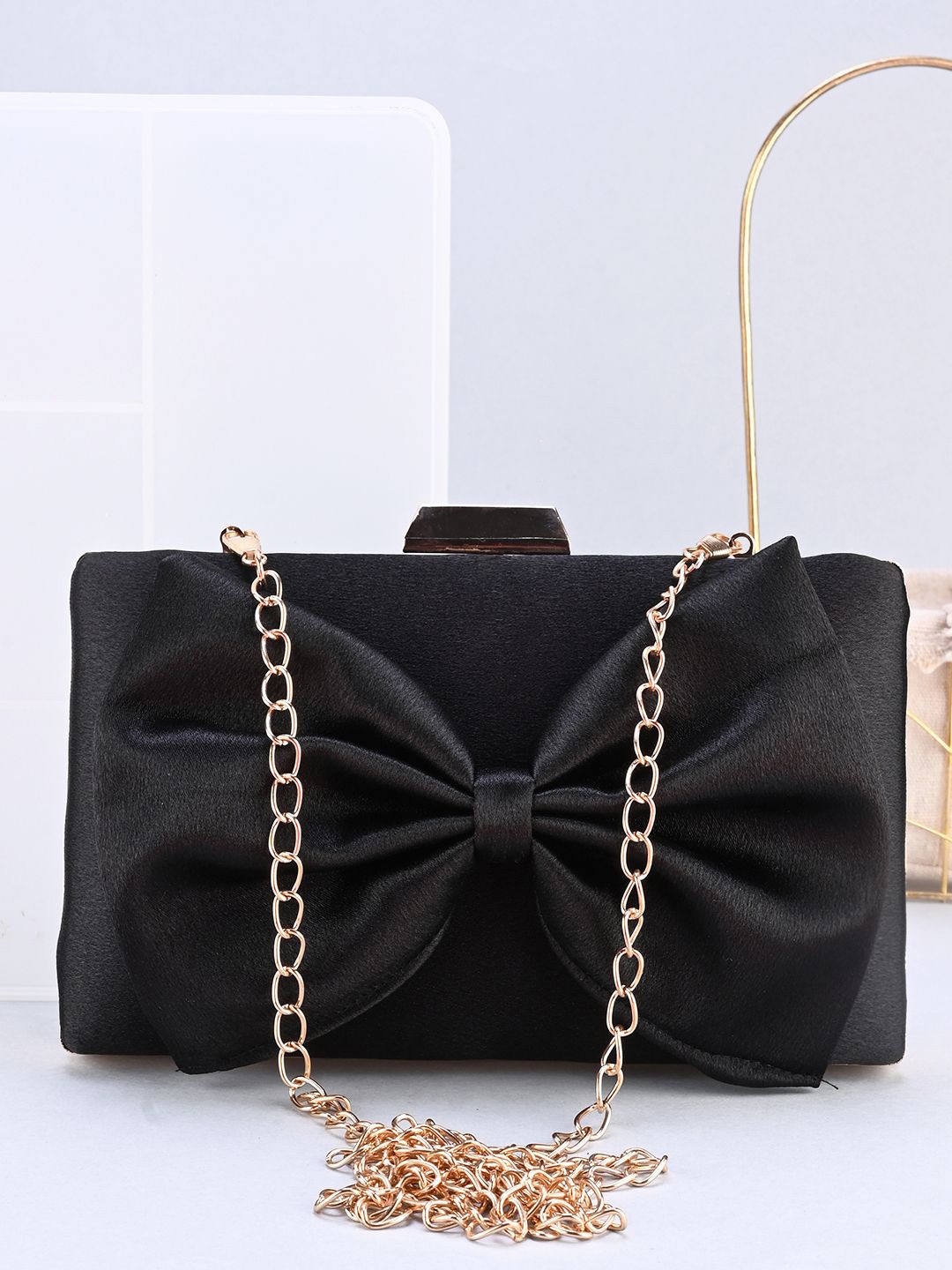 

DressBerry Box Clutch, Black