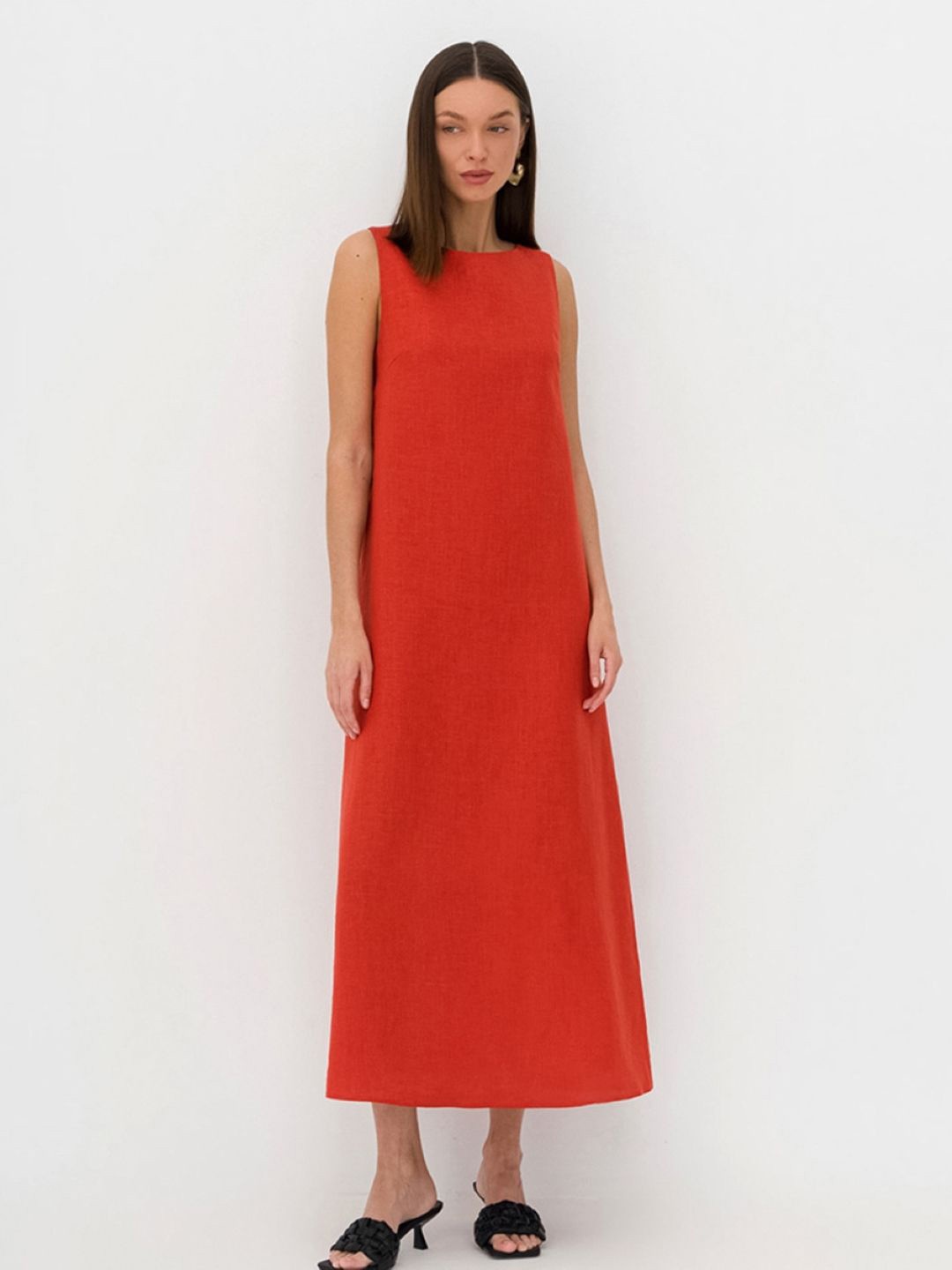 

StyleCast Red A-Line Maxi Dress