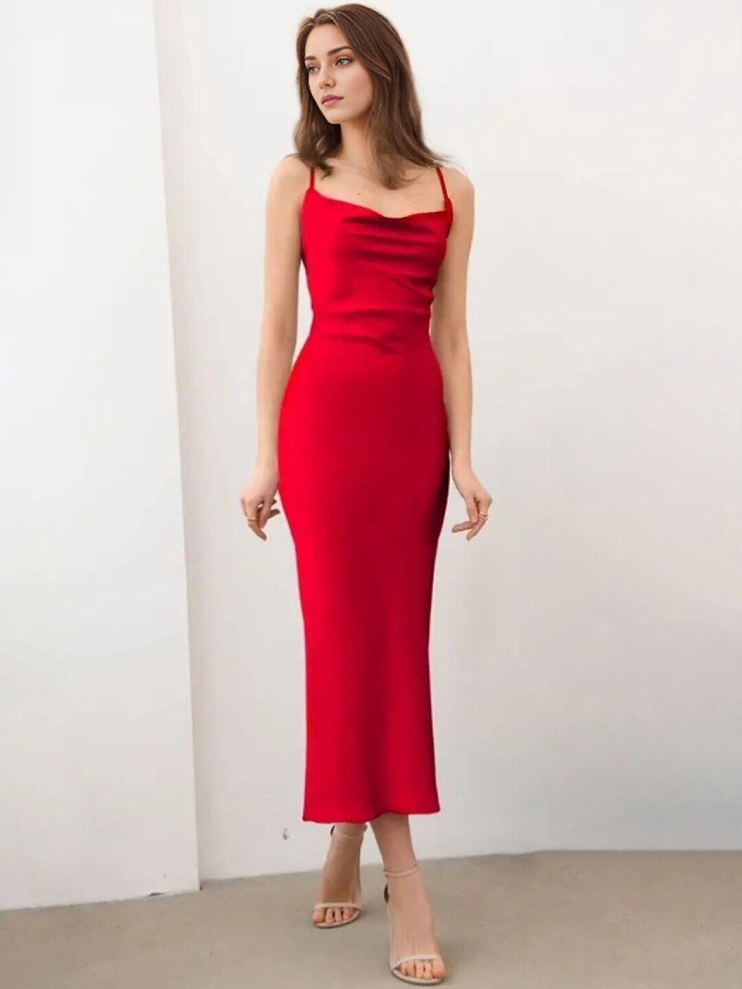 

StyleCast Women Bodycon Maxi Dress, Red