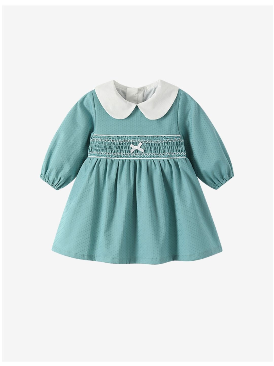 

StyleCast Peter Pan Collar Puff Sleeve Fit & Flare Dress, Blue