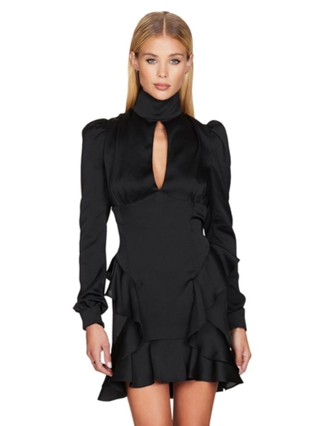 

Stylecast X KPOP Women Black Keyhole Neck Bodycon Dress