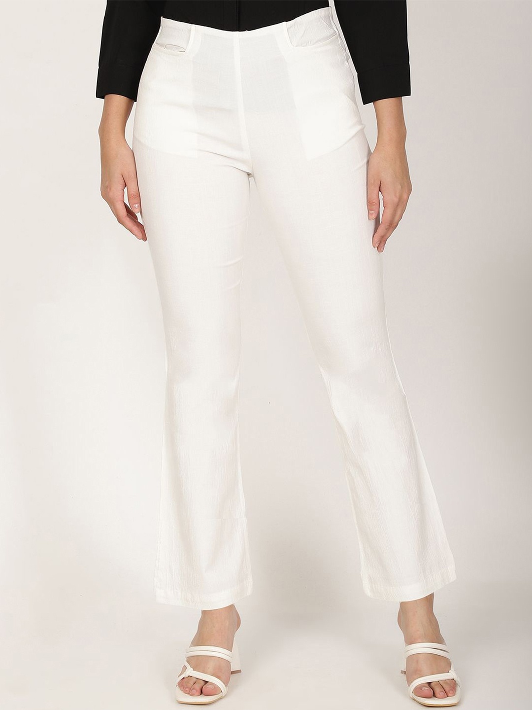

FUTURO Women Smart Wide Leg Trouser, White