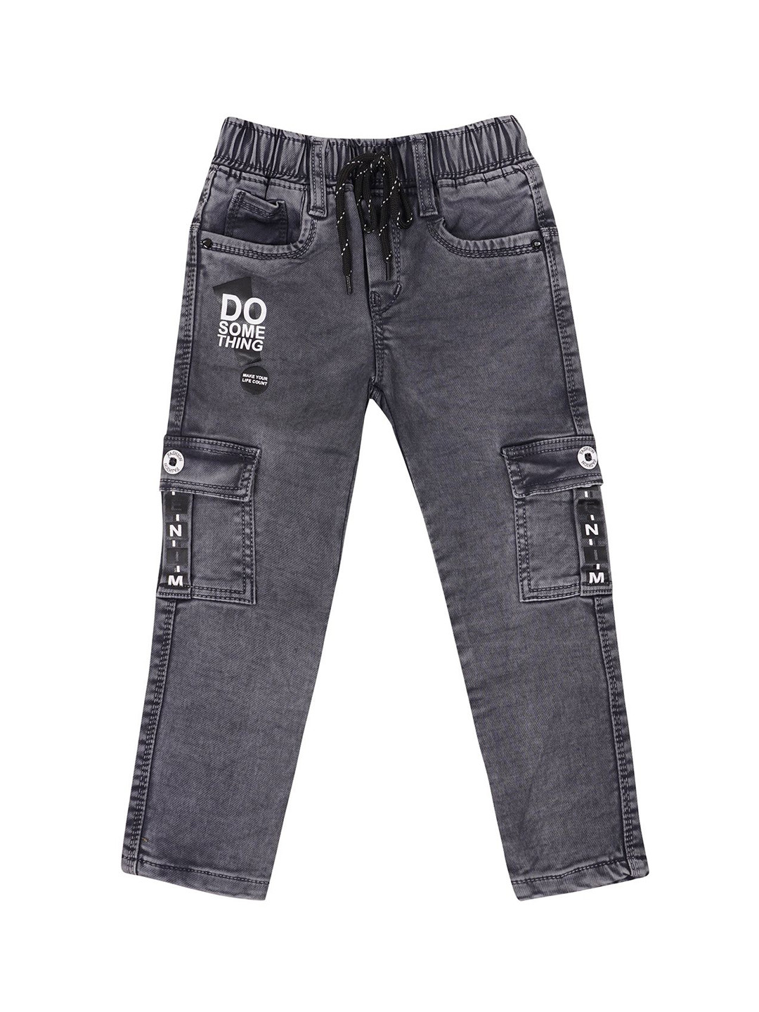 

BAESD Boys Comfort Low Distress Heavy Fade Stretchable Jeans, Grey