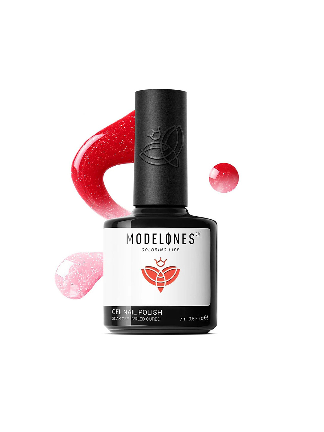 

Modelones Coloring Life UV & LED Color Changing Gel Nail Polish 7ml - Blind Faith MD 0654, Red