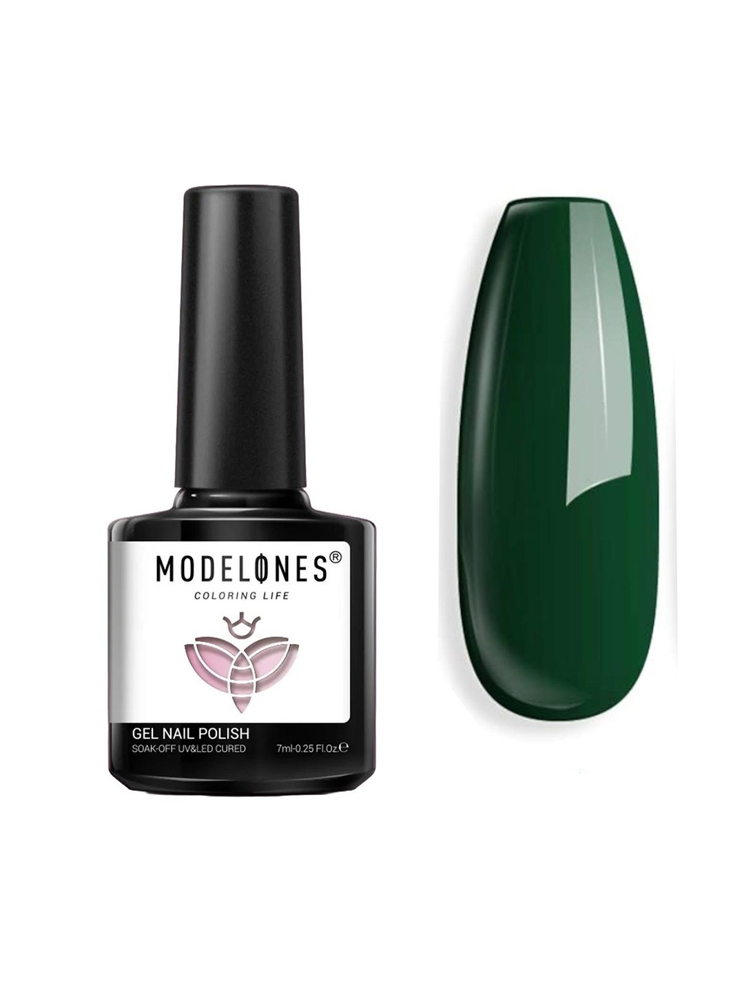 

Modelones Coloring Life Soak Off UV & LED Cured Gel Nail Polish 7ml - Shade MD 0697, Green