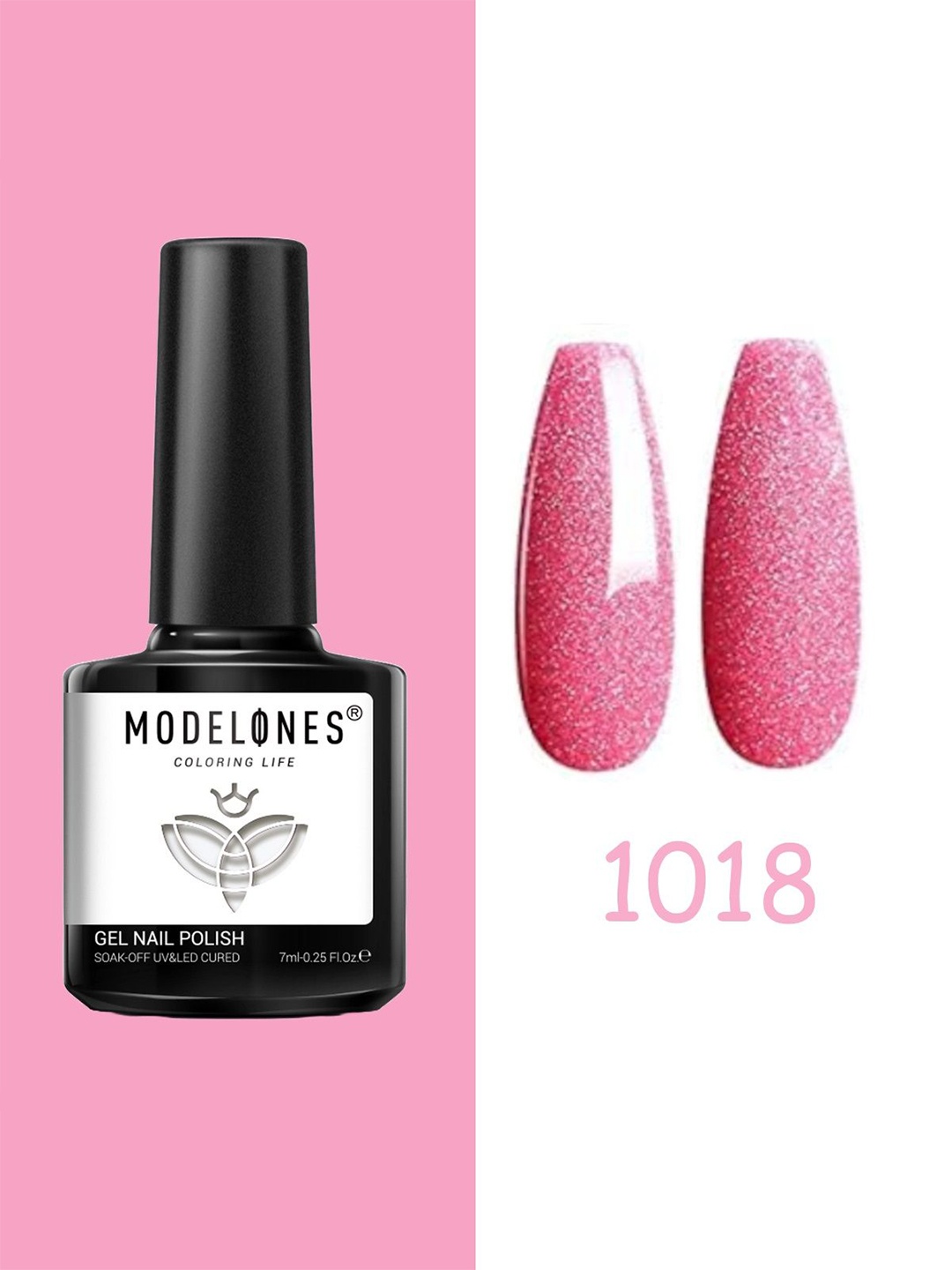 

Modelones Coloring Life Soak-Off UV&LED Cured Gel Nail Polish 7 ml - MD-1018, Pink