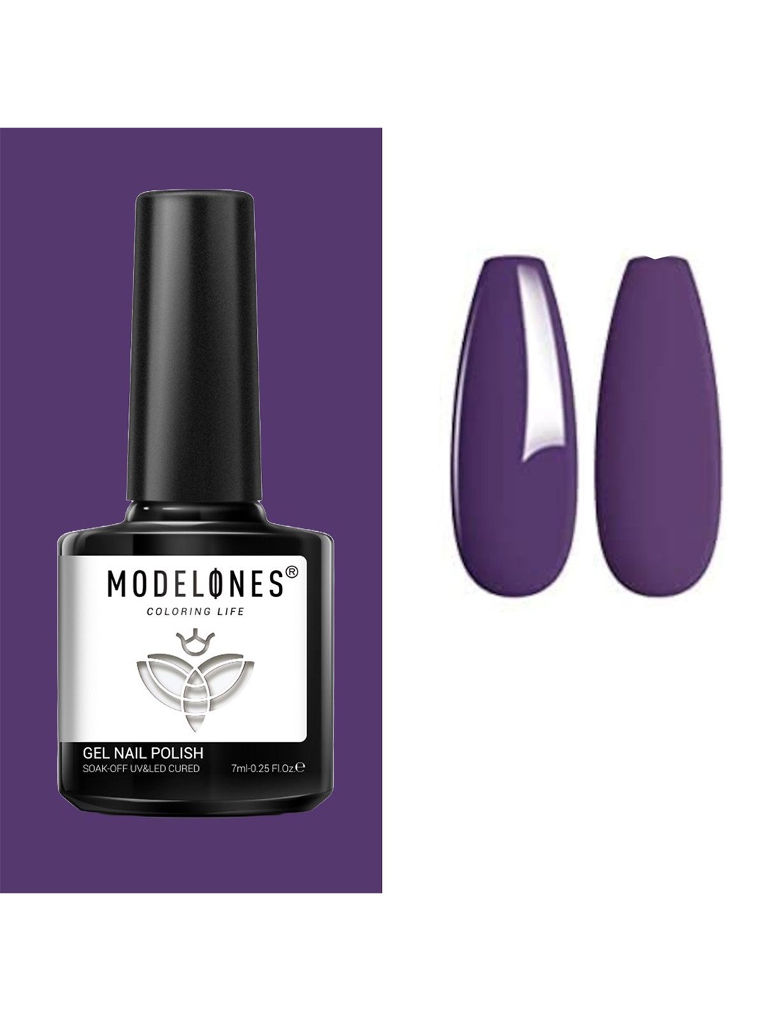 

Modelones Coloring Life Soak Off UV & LED Cured Gel Nail Polish 7ml - MD-1008, Purple