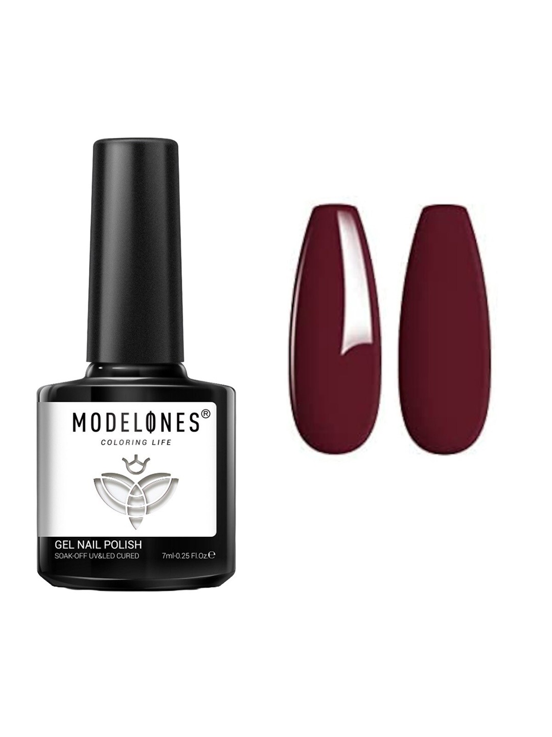 

Modelones Coloring Life Soak Off UV & LED Cured Gel Nail Polish 7ml - MD-1022, Maroon