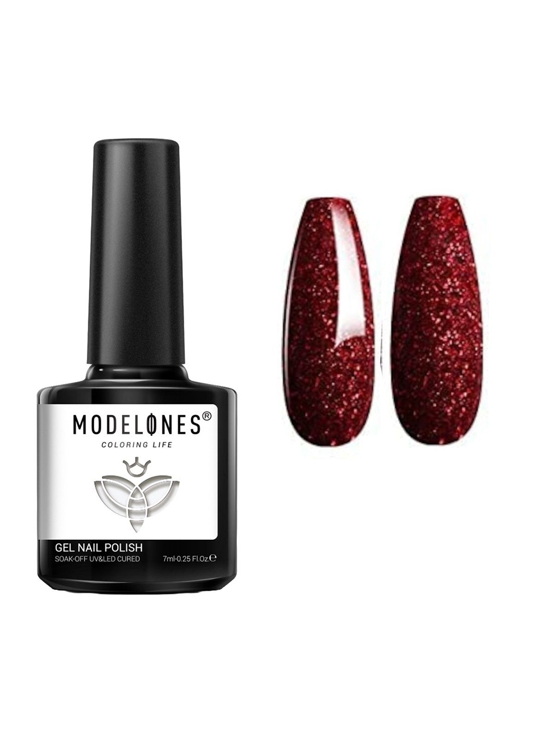 

Modelones Coloring Life Soak-Off UV&LED Cured Gel Nail Polish 7 ml - MD-0947, Maroon