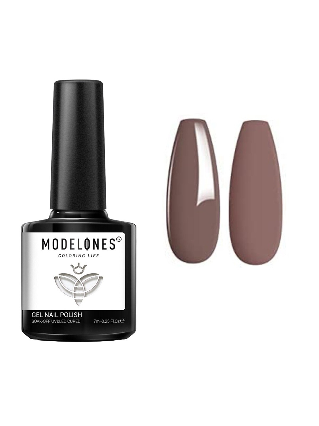 Modelones Coloring Life Soak Off UV & LED Cured Gel Nail Polish - 7 ml - MD-1000, Brown