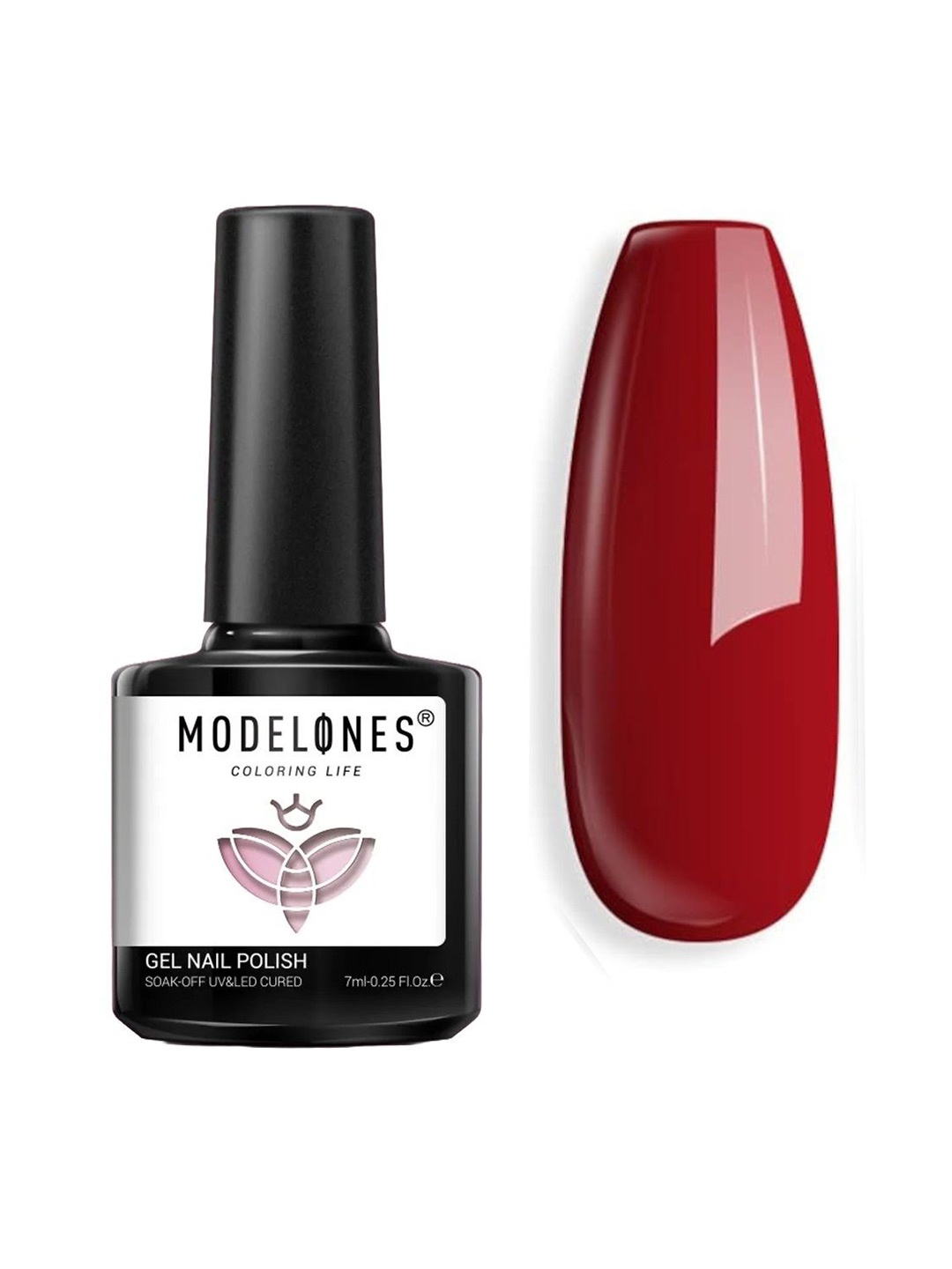 

Modelones Coloring Life Soak-Off UV&LED Cured Gel Nail Polish 7 ml - MD-1024, Maroon