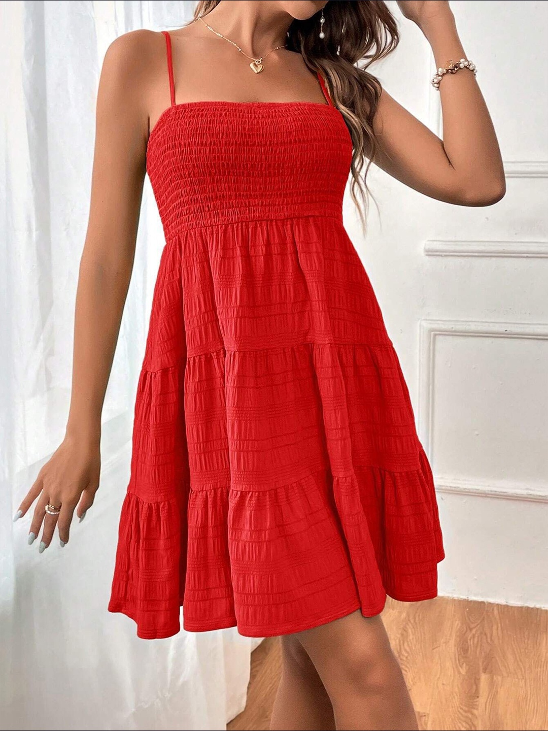 

StyleCast Women Fit & Flare Dress, Red