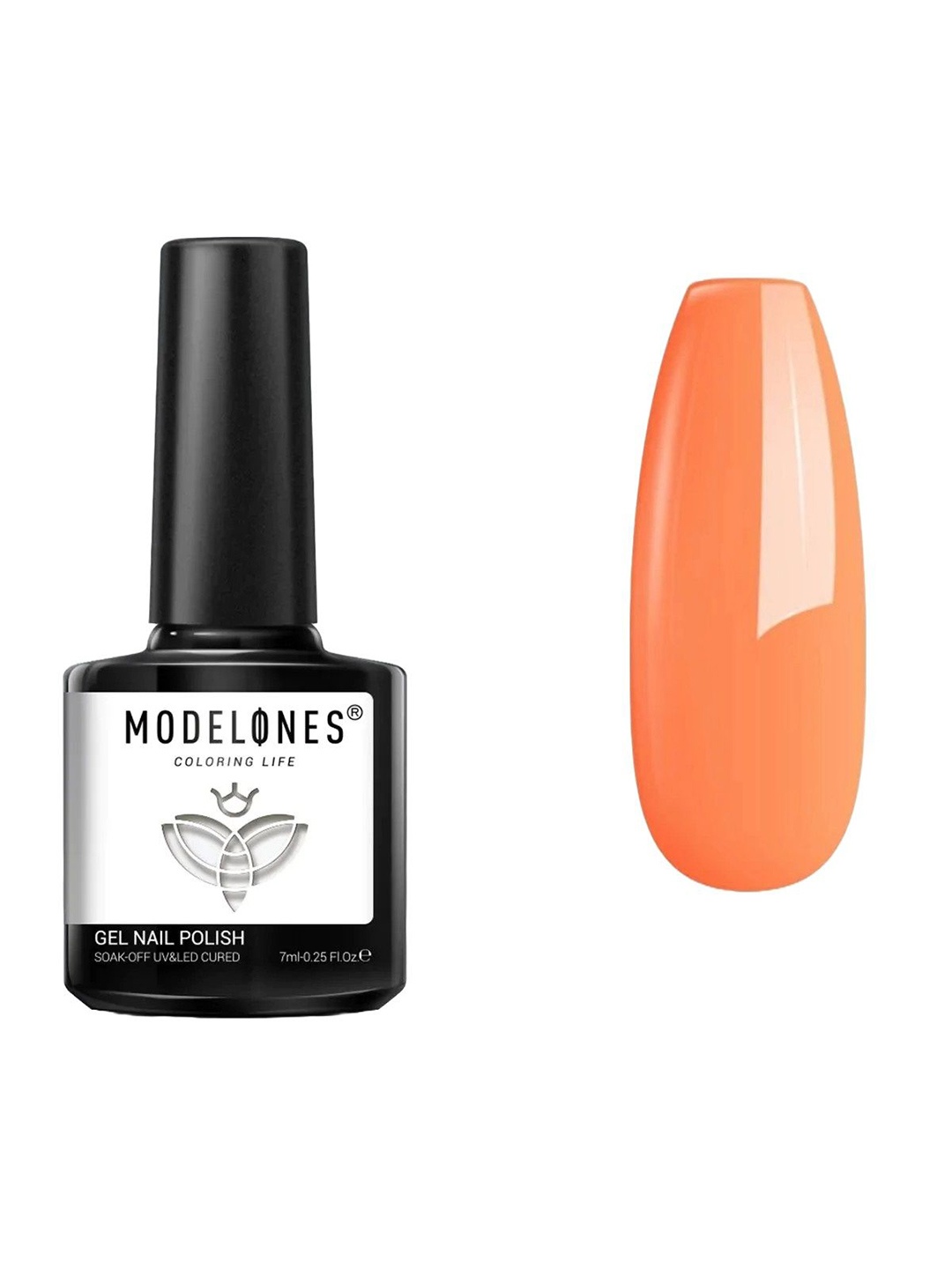 

Modelones Coloring Life Soak Off UV & LED Cured Gel Nail Polish - 7 ml - MD 1329, Orange