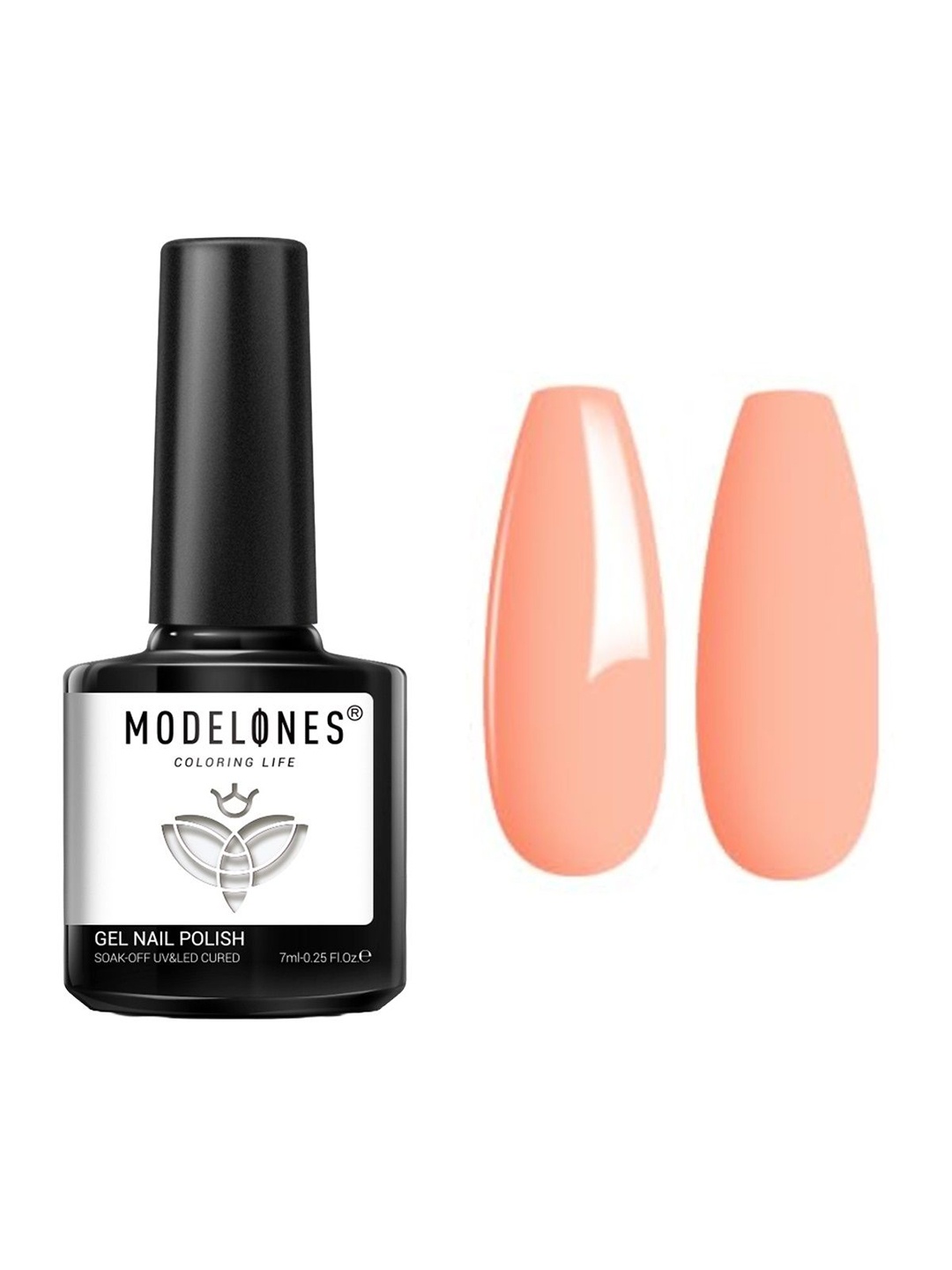 Modelones Coloring Life Gel UV Nail Polish - 7 ml- MD 1581, Orange
