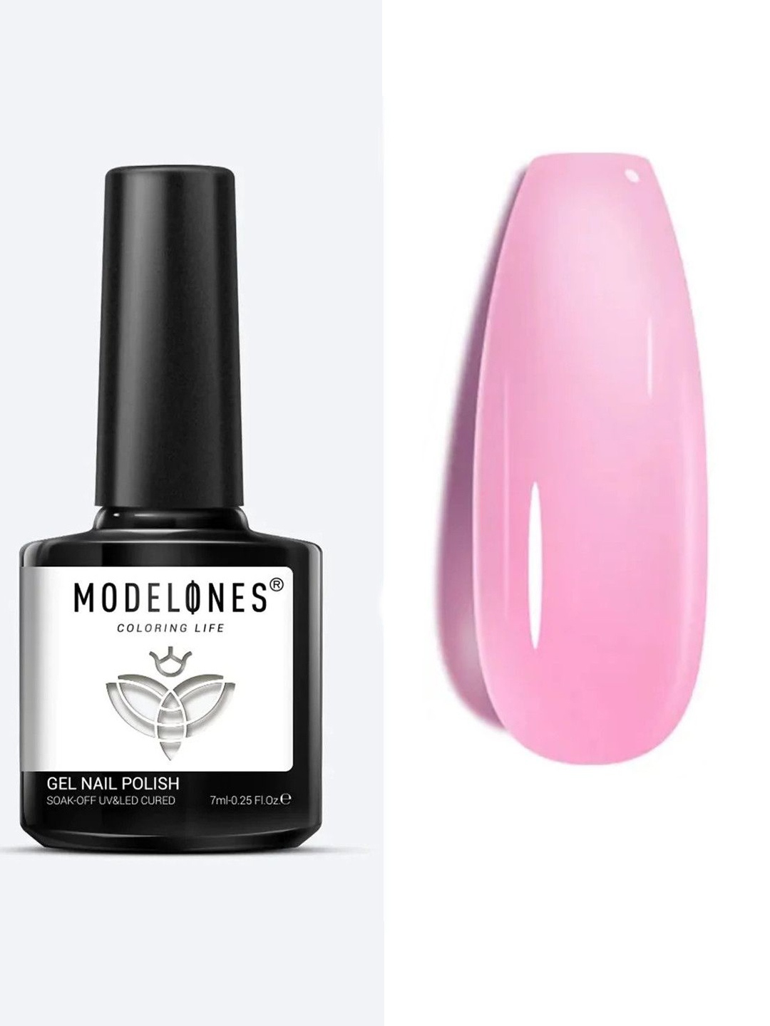 

Modelones Coloring Life Soak Off UV & LED Cured Gel Nail Polish 7ml - MD 1379, Pink